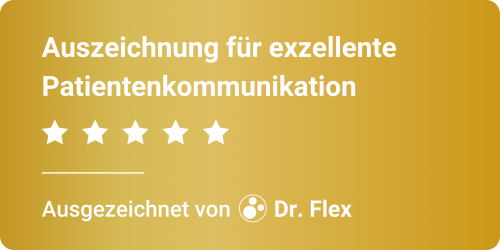 Auszeichnung für exzellente Patientenkommunikation von Dr. Flex